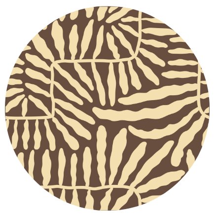 Coral Sands - High Waist Bikini Bottom - Salted Surf Co.