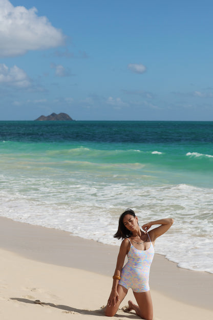 Active Swim Body Suit Hibiscus Bliss