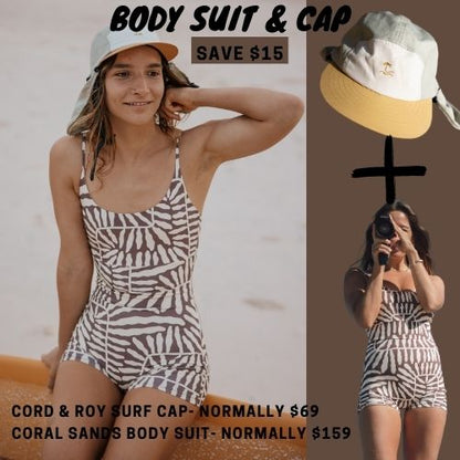 Bodysuit and Surf Cap Bundle