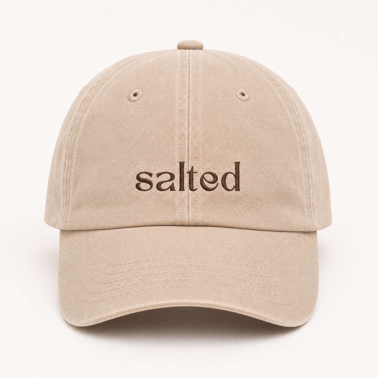 'SALTED' cap Beige