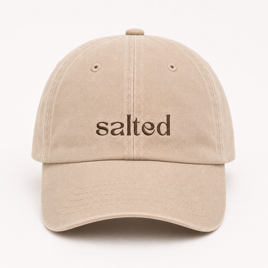 'SALTED' cap Beige
