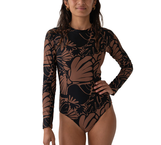 Zip back Surf Suit Coco Shell