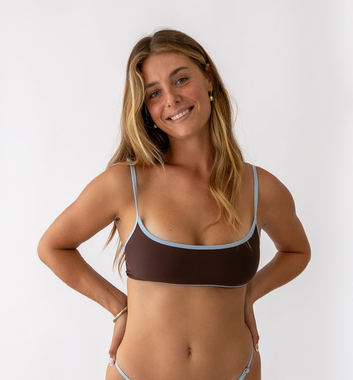 Active Swim Bralette Iced Mocha