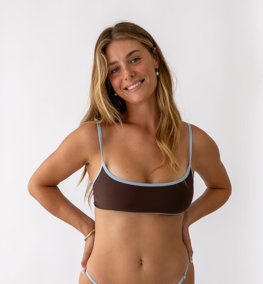 Active Swim Bralette Iced Mocha