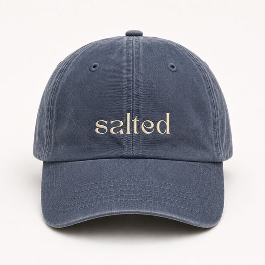 Navy Acid Wash Cap