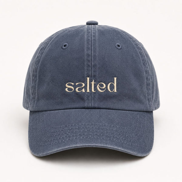 Navy Acid Wash Cap