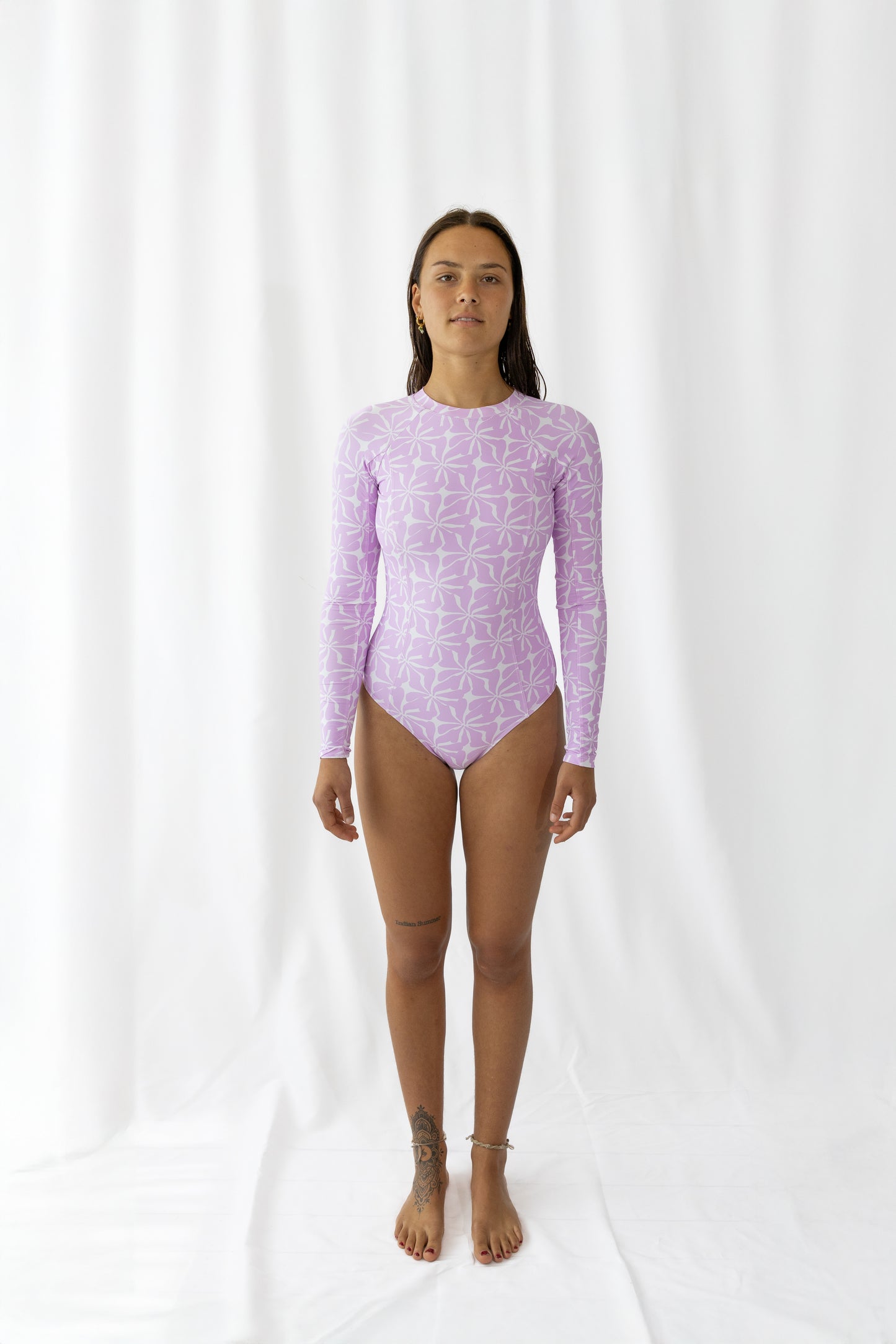 Island Idyll -Zip back surf suit