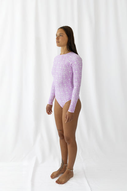 Island Idyll -Zip back surf suit