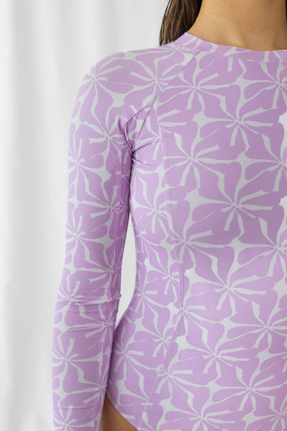 Island Idyll -Zip back surf suit