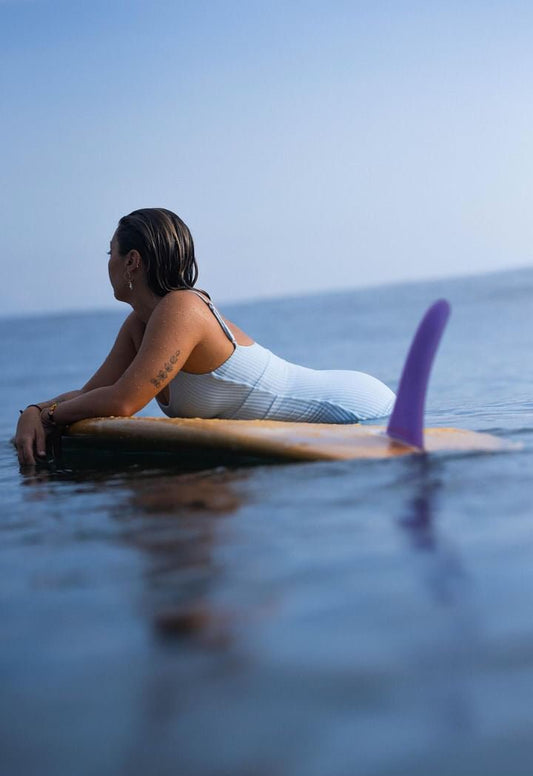 Sky Blue Towelling Bodysuit - Salted Surf Co.